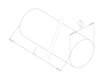 Oak Handrail - Model 8000 CAD Drawing